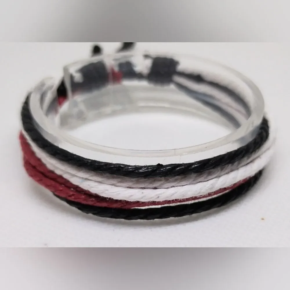 Men's bracelet leather layered‎ New e79